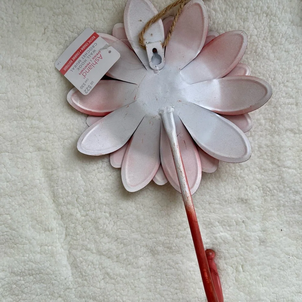 Floral Wall Hook Set - Pink and Yellow